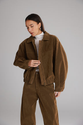 ג'קט בומבר דאלי חום בהיר