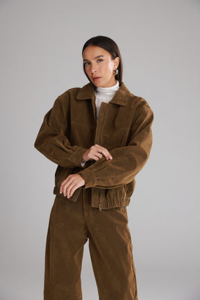 ג'קט בומבר דאלי חום בהיר