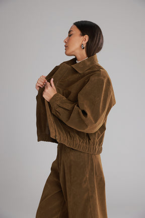 ג'קט בומבר דאלי חום בהיר