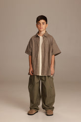 חולצת אודל מכופתרת חאקי