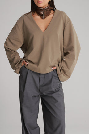 חולצת פרטון חאקי