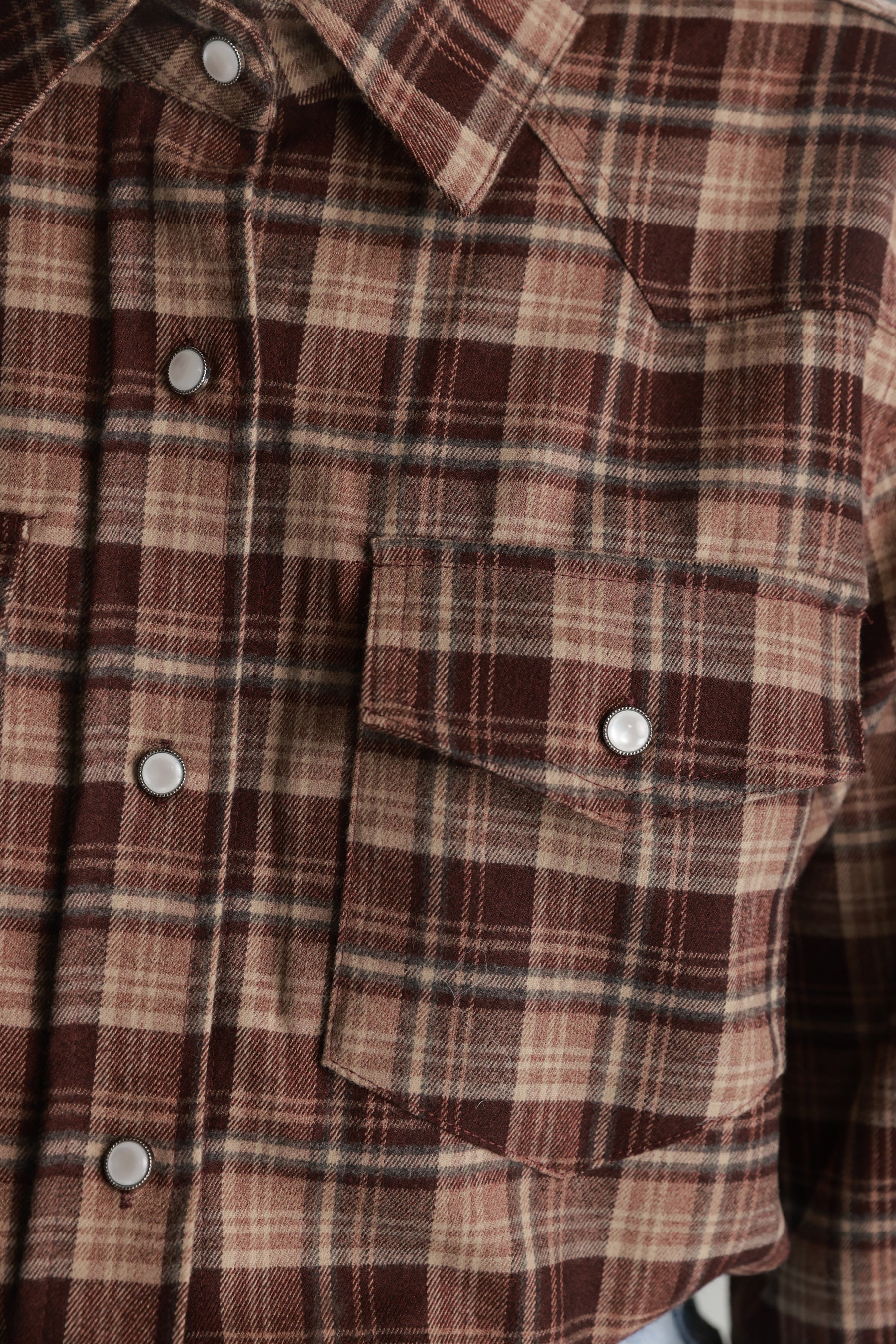 חולצת ריינה מכופתרת בורדו