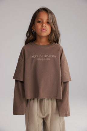 חולצת מוני חומה