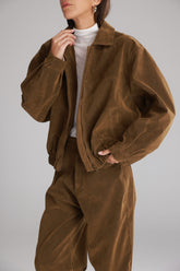 ג'קט בומבר דאלי חום בהיר