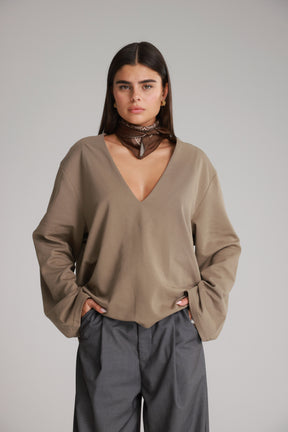 חולצת פרטון חאקי