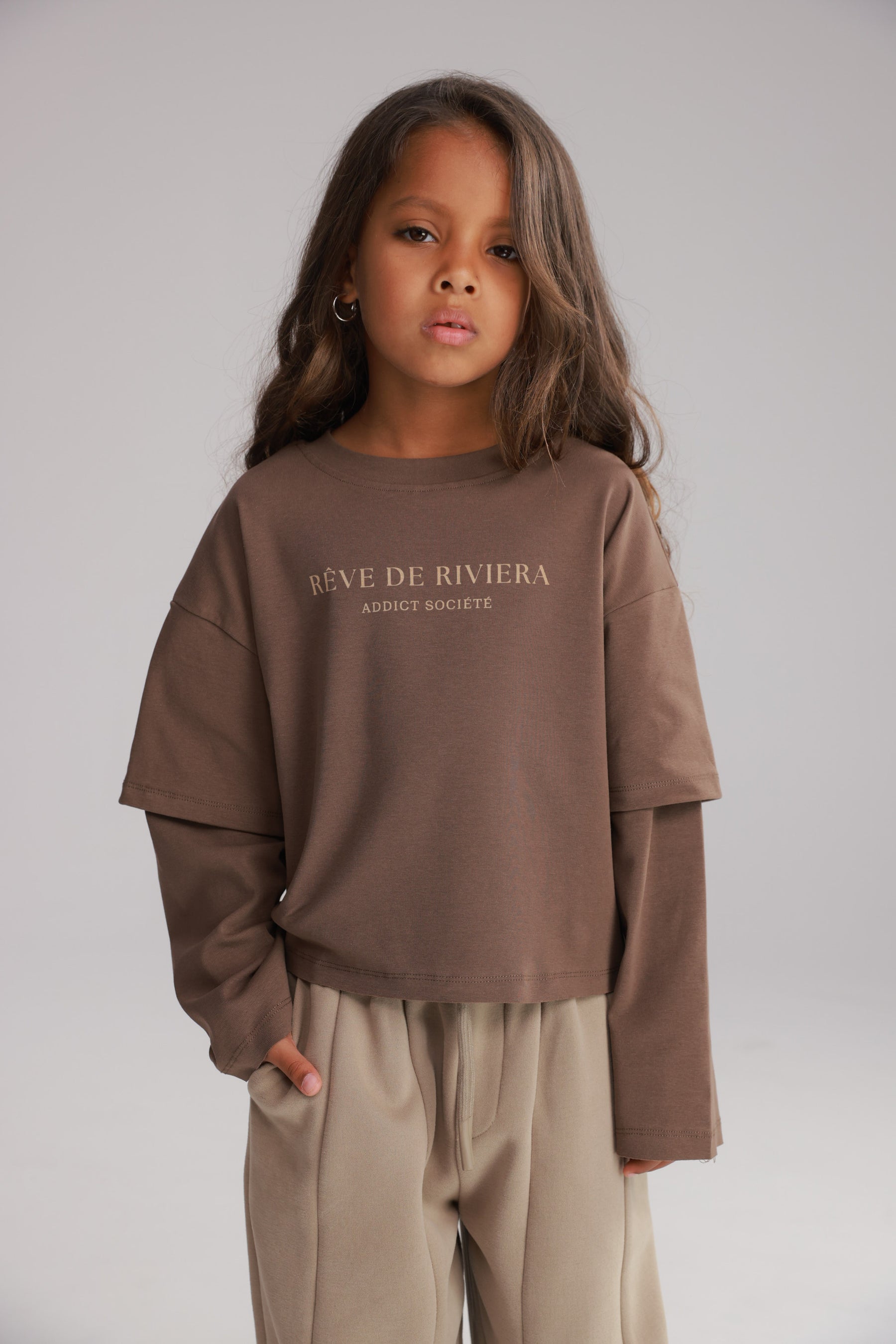 חולצת מוני חומה