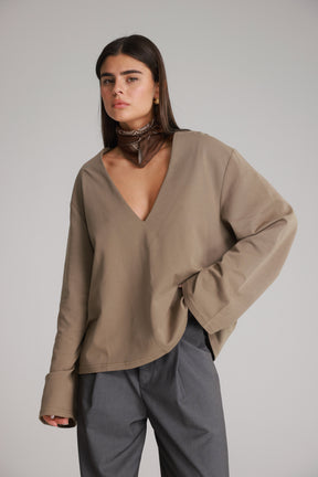 חולצת פרטון חאקי