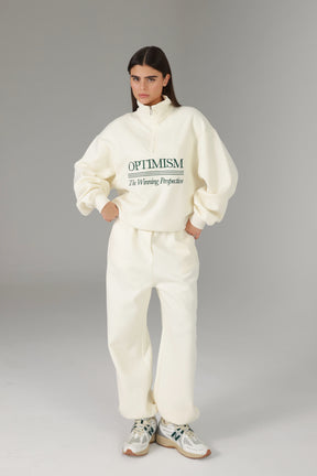 חליפת סאן שמנת