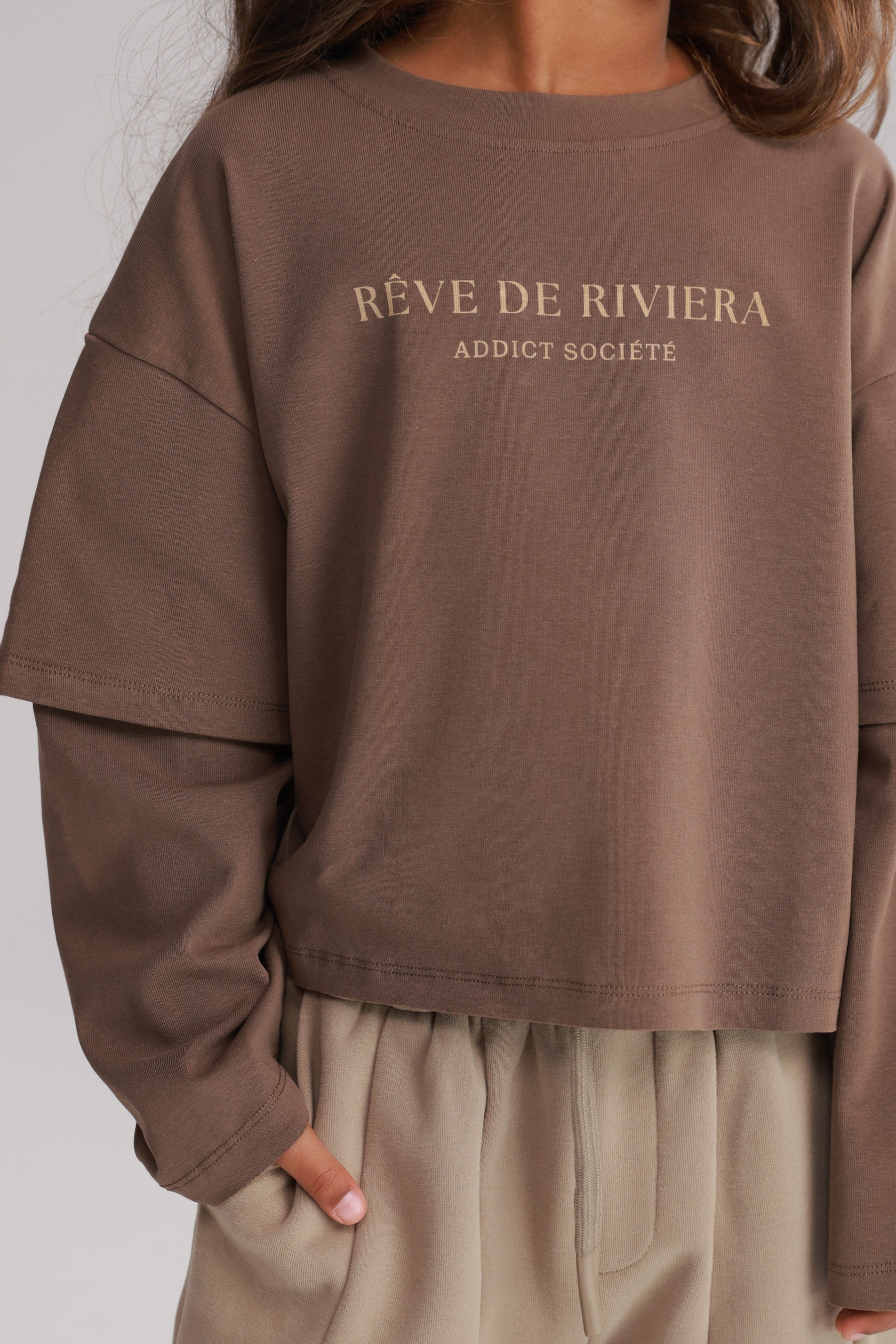 חולצת מוני חומה