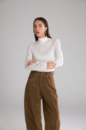 חולצת גולף בריאנה לבנה