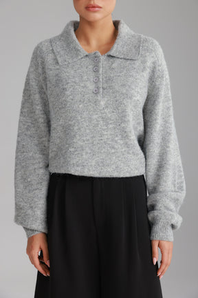 סוודר מולי אפור