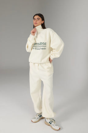 חליפת סאן שמנת