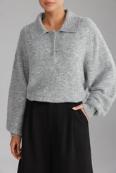 סוודר מולי אפור