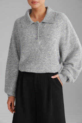 סוודר מולי אפור