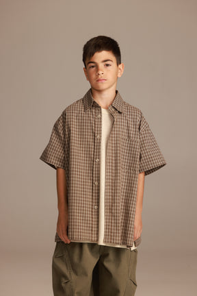 חולצת אודל מכופתרת חאקי