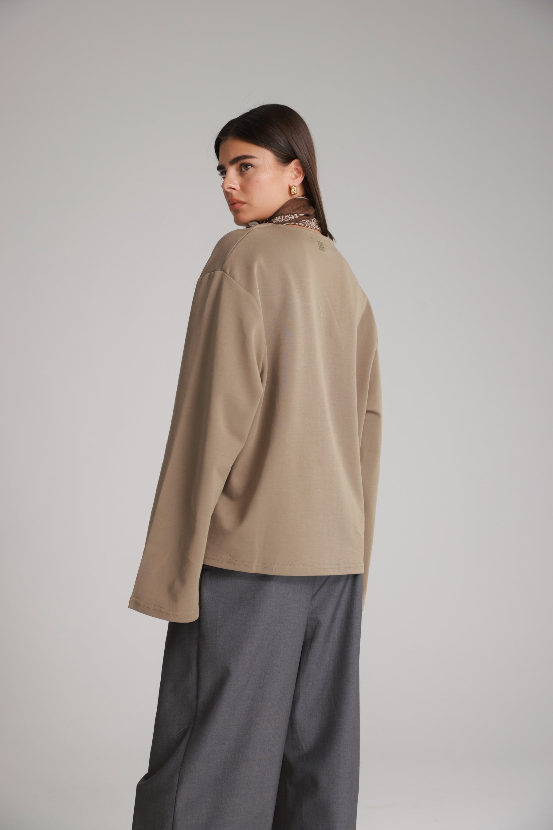 חולצת פרטון חאקי