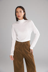 חולצת גולף בריאנה לבנה