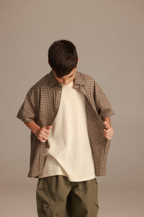 חולצת אודל מכופתרת חאקי