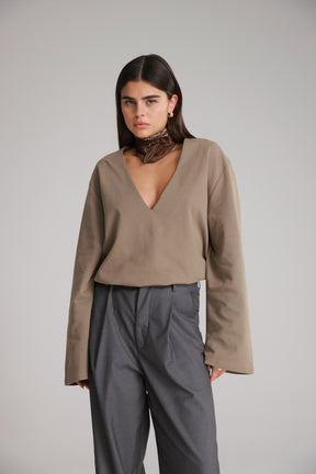 חולצת פרטון חאקי