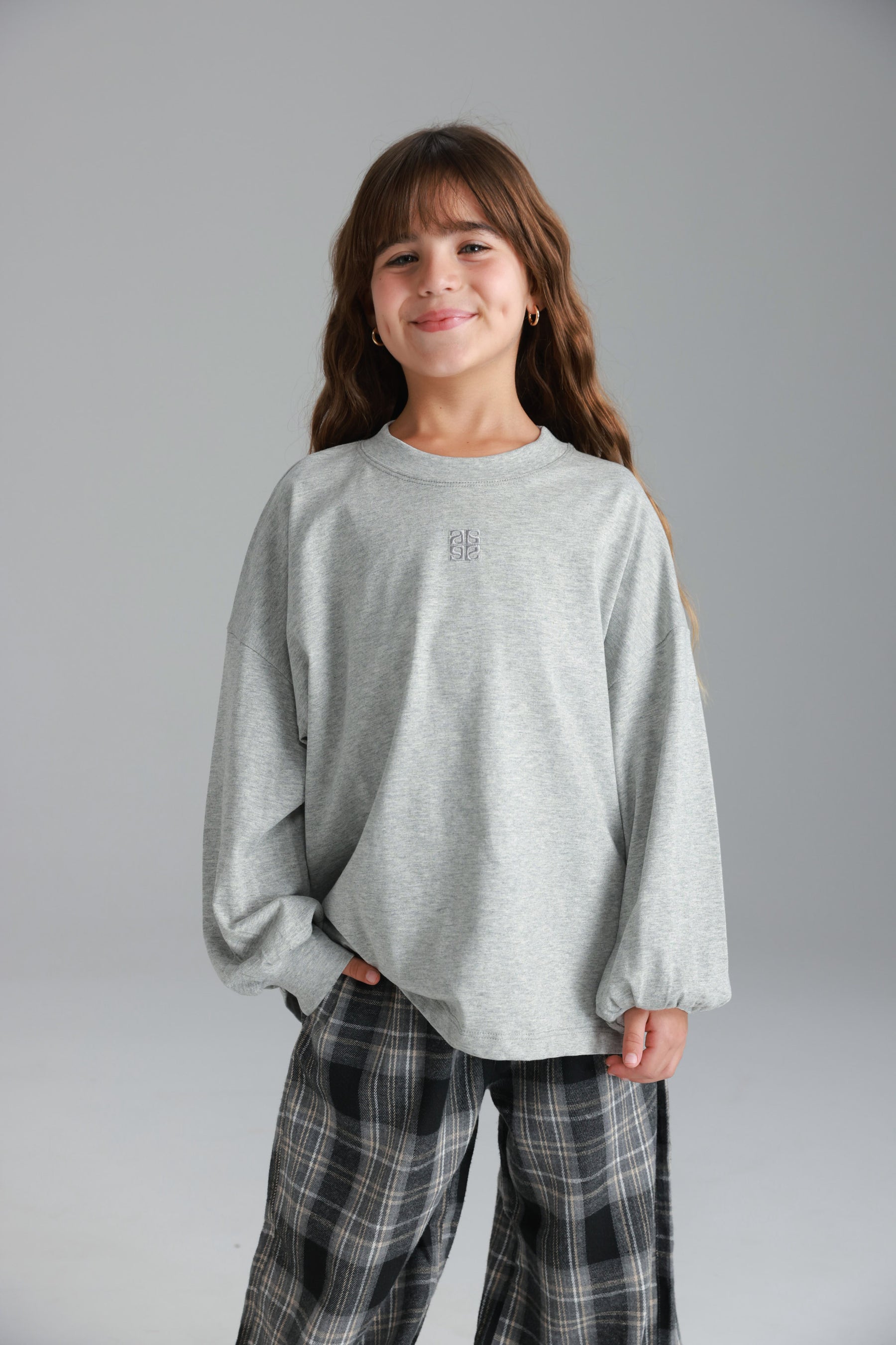 חולצת סנטי אפורה