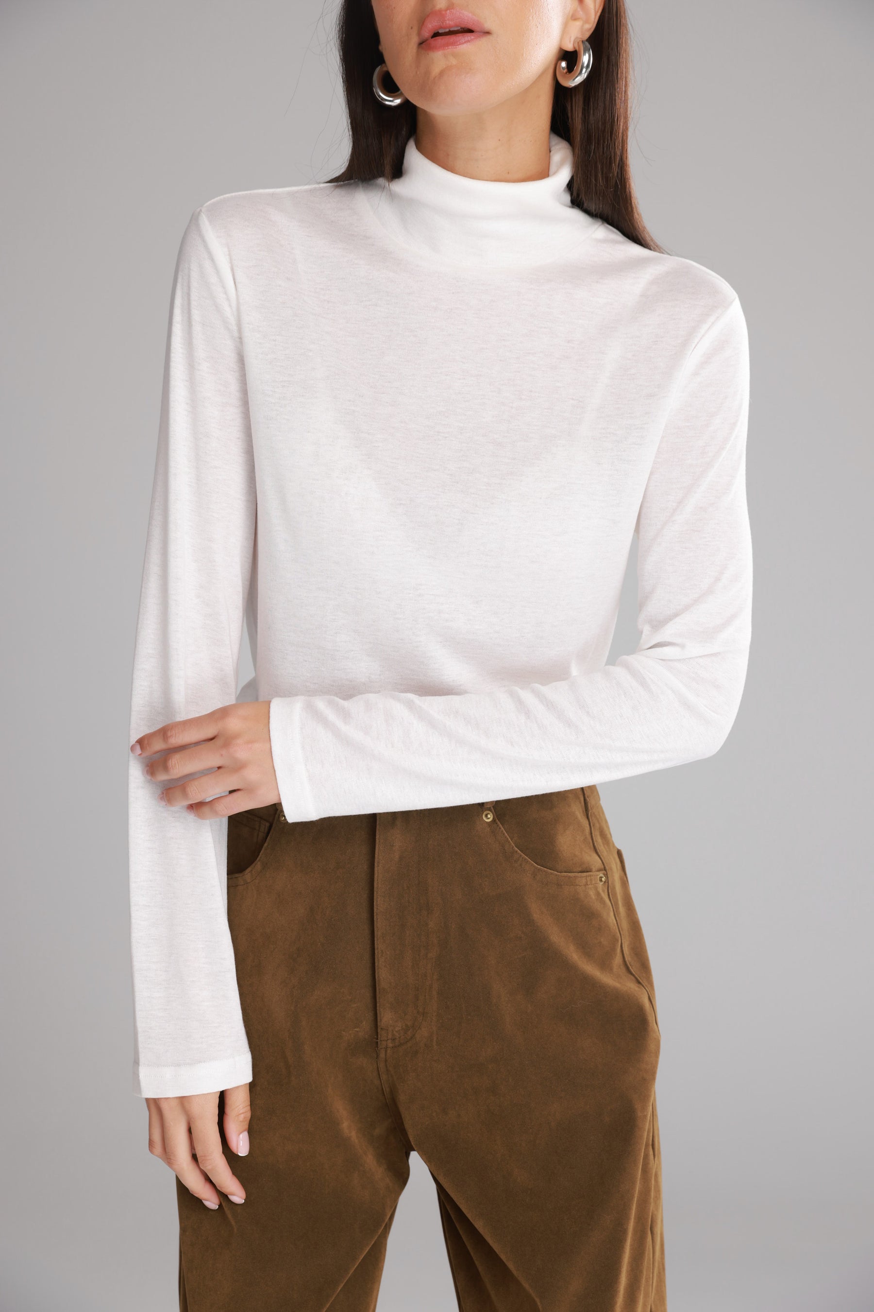 חולצת גולף בריאנה לבנה