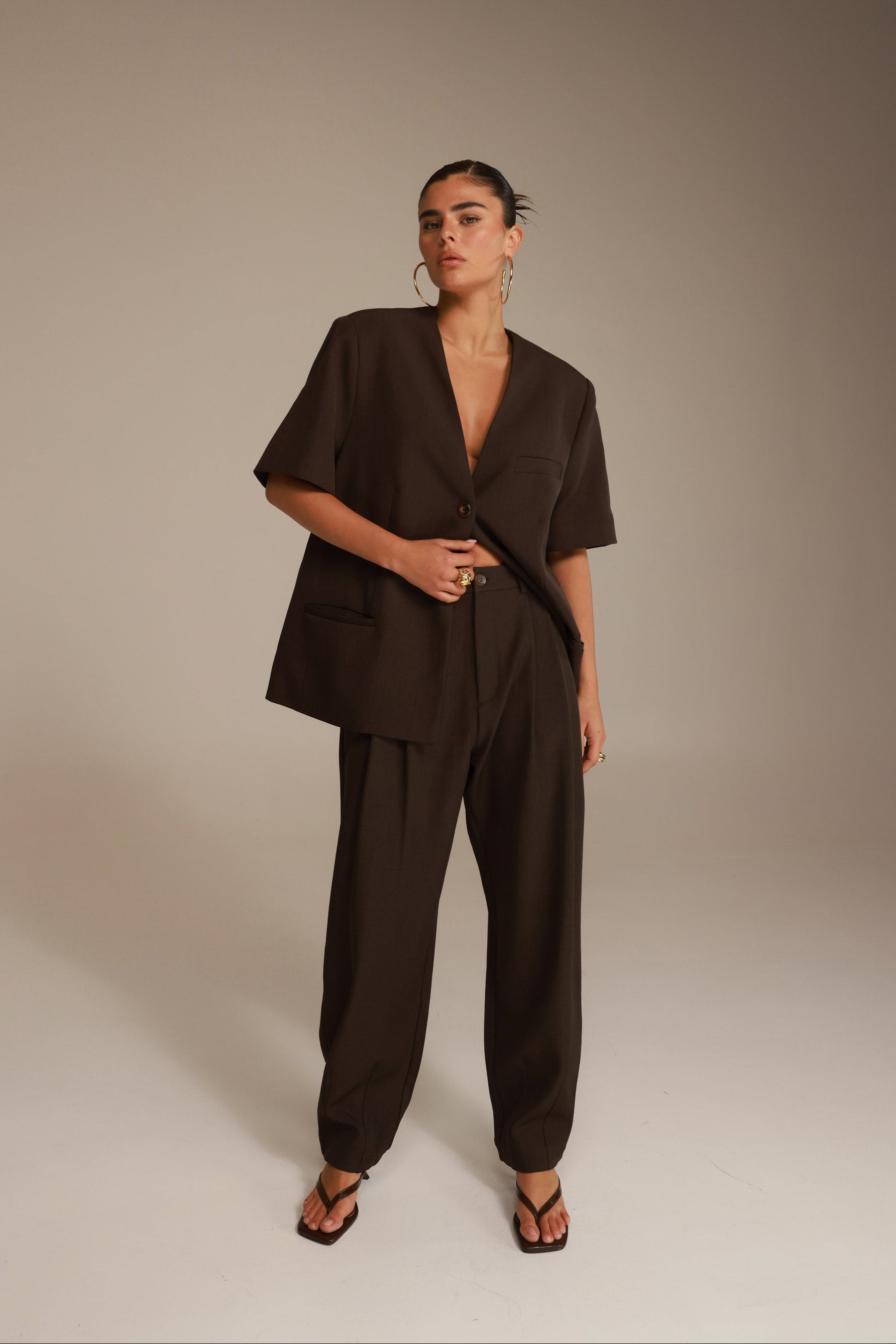 מכנסי אלכסנדרה חומים