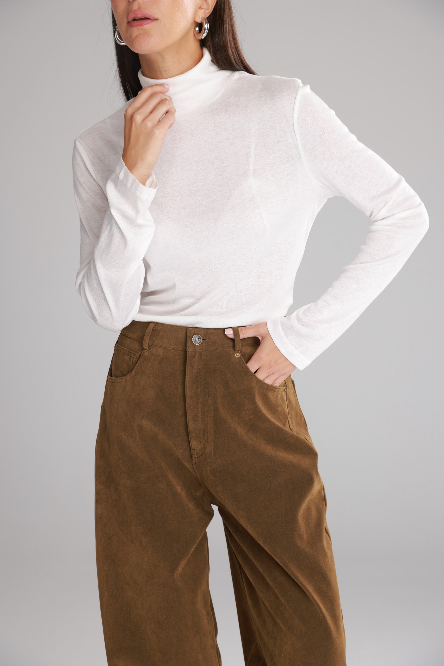 חולצת גולף בריאנה לבנה