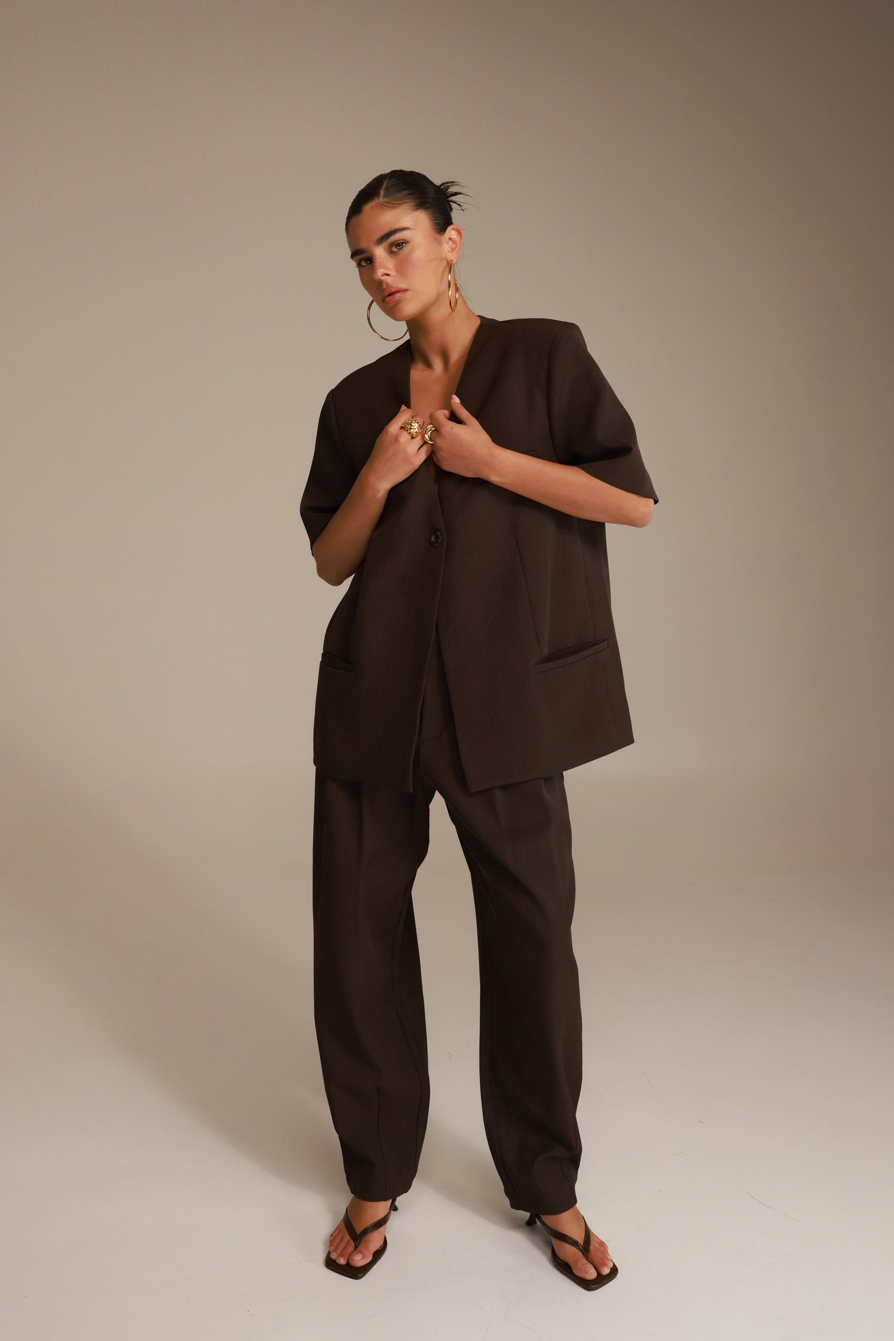 מכנסי אלכסנדרה חומים