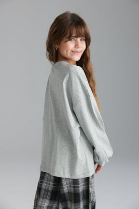 חולצת סנטי אפורה