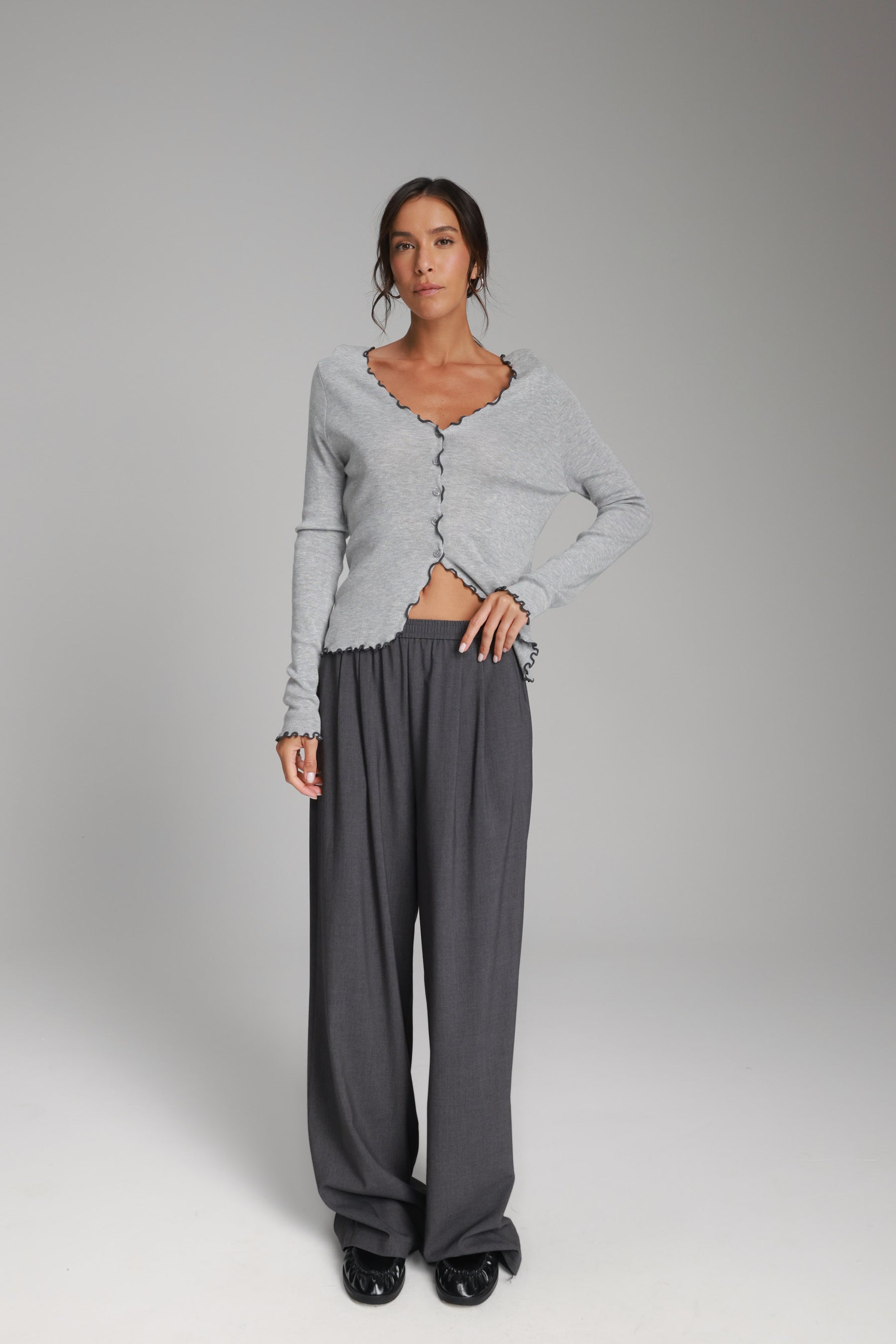 מכנסי קתרין אפורים