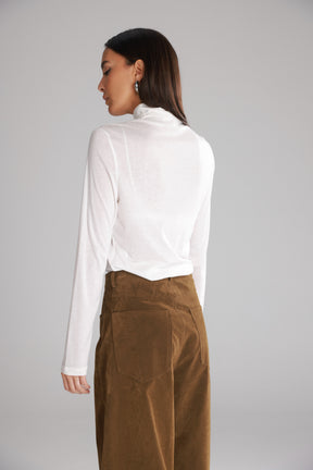 חולצת גולף בריאנה לבנה