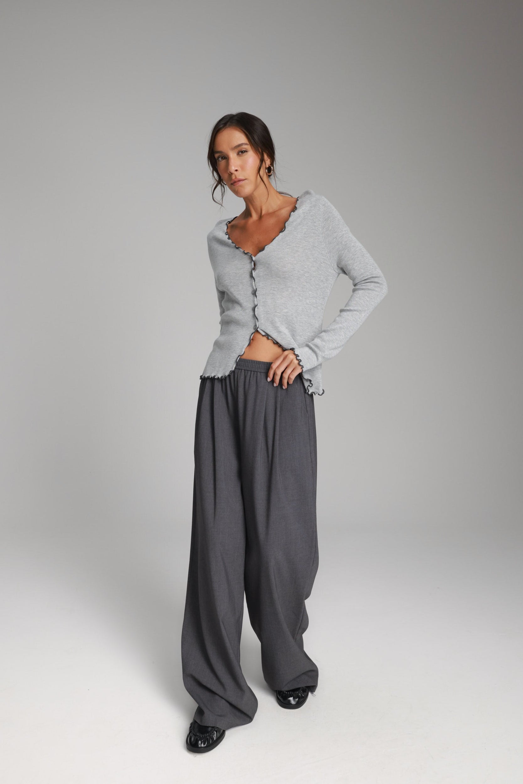 מכנסי קתרין אפורים