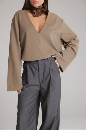 חולצת פרטון חאקי