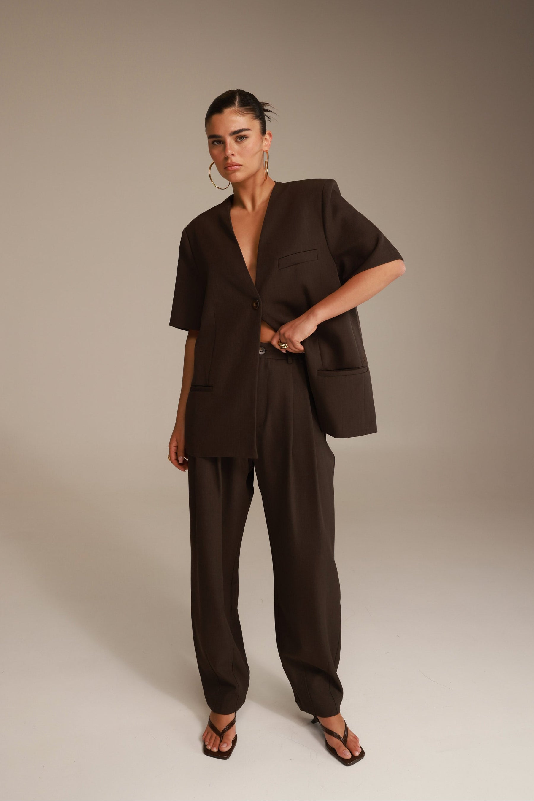 מכנסי אלכסנדרה חומים