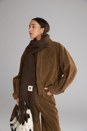 צעיף ננסי חום