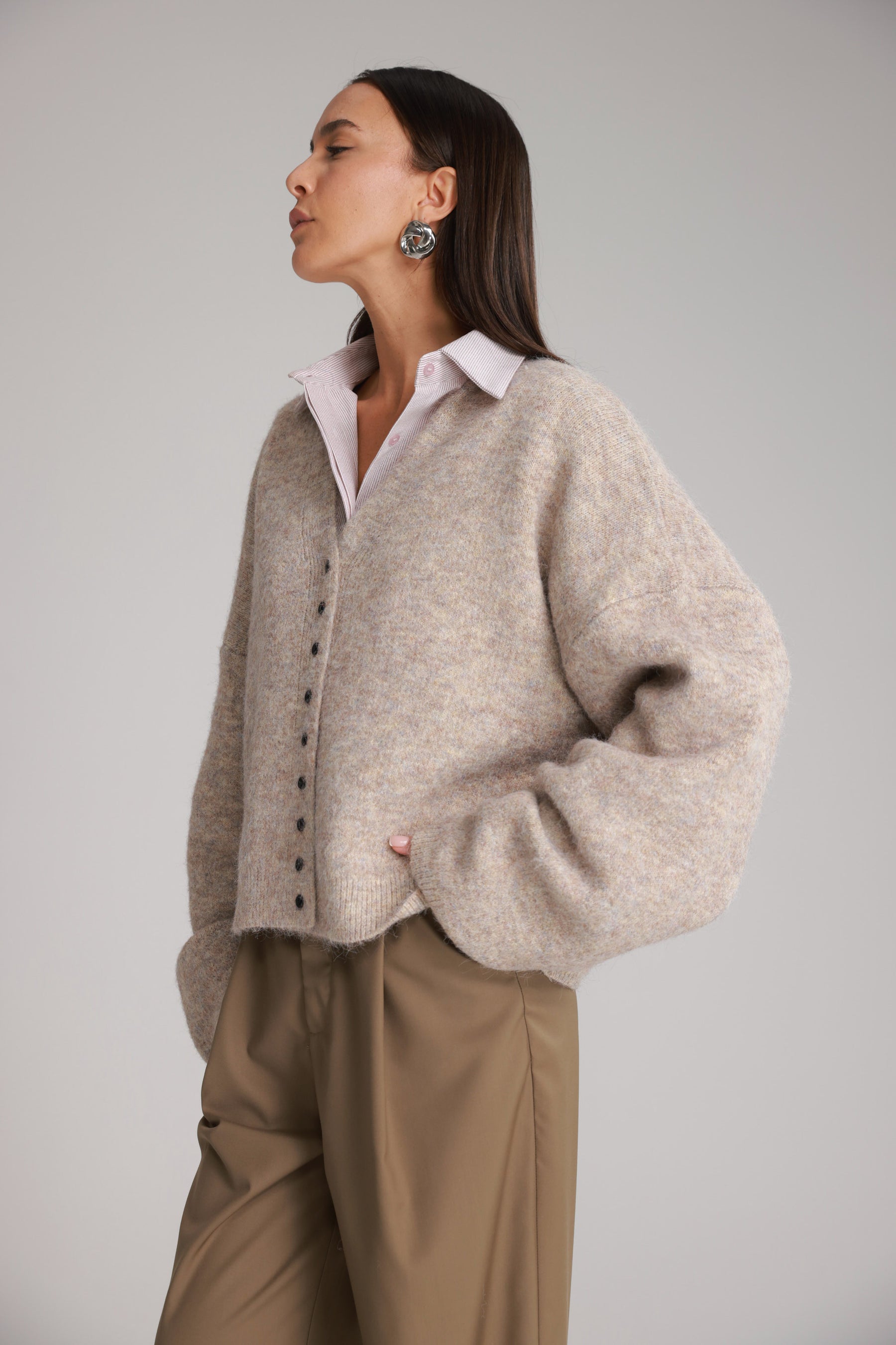 סוודר שרלוט בז'