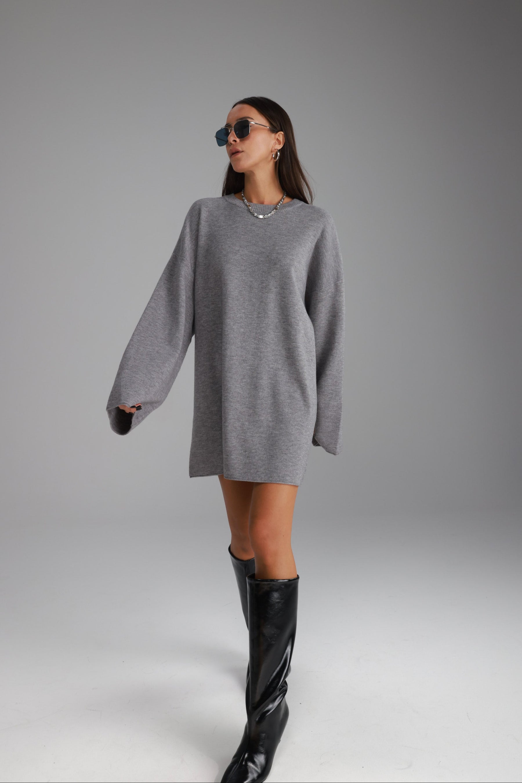 שמלת אנריקה אפורה