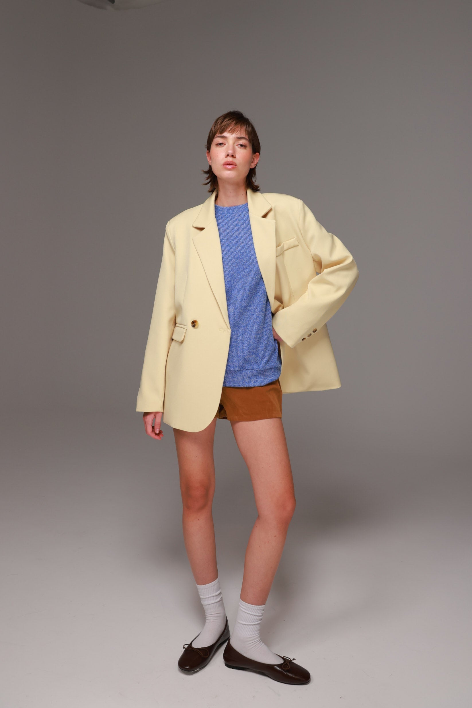 חולצת סריג אמילי כחולה