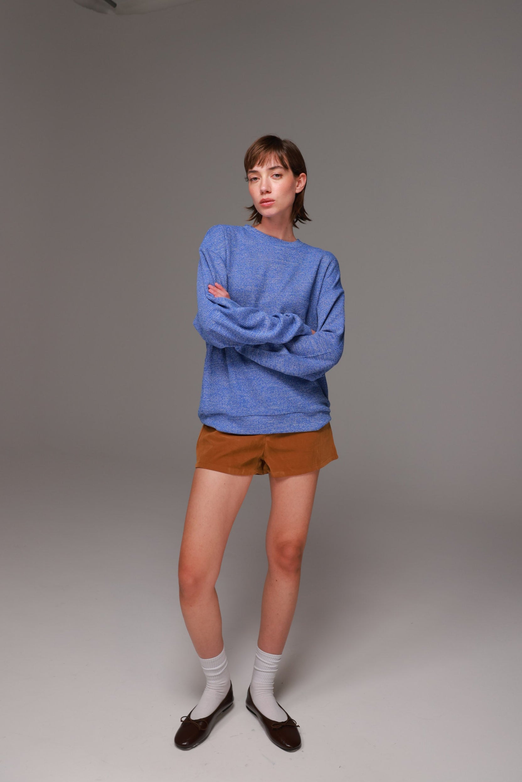 חולצת סריג אמילי כחולה