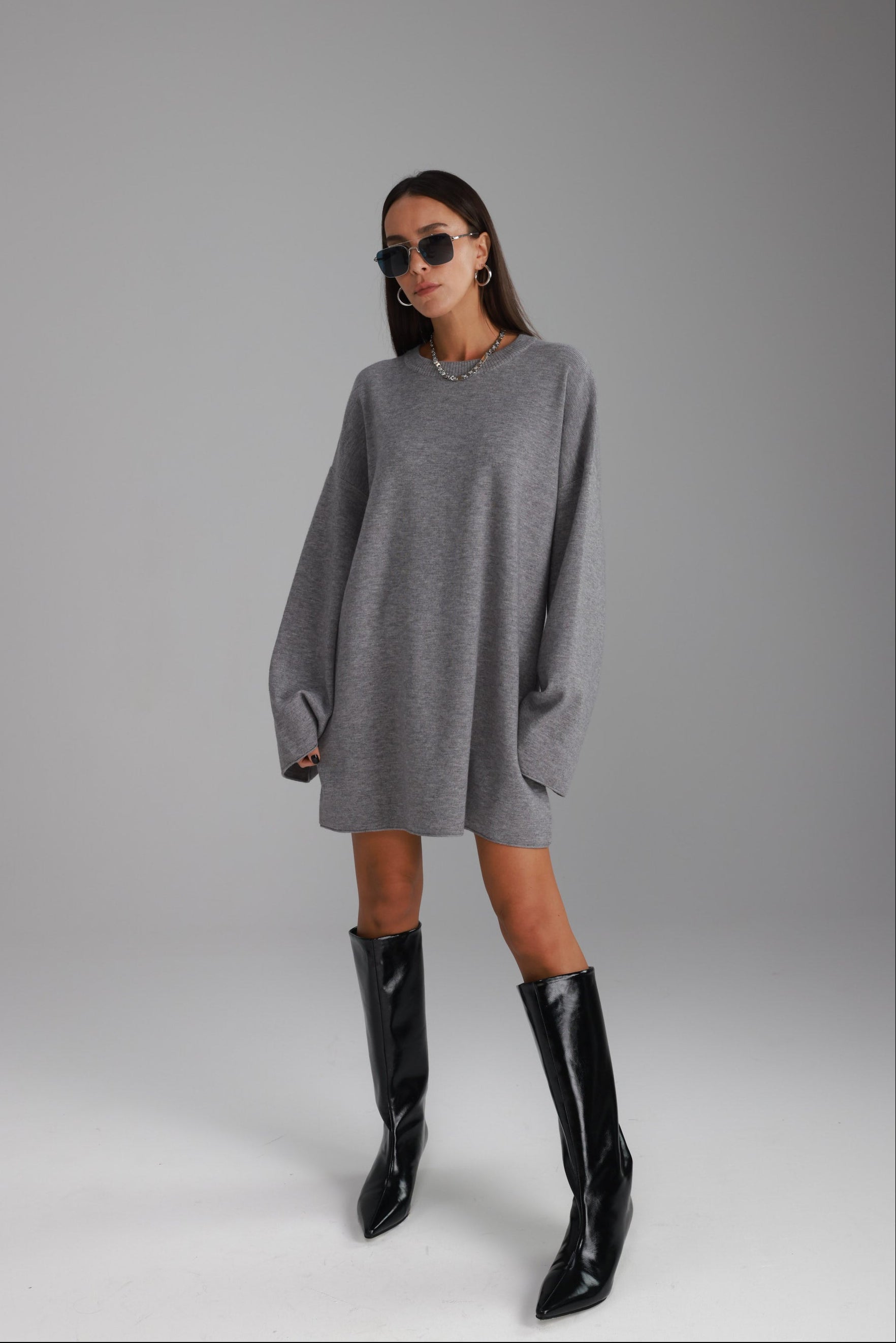 שמלת אנריקה אפורה