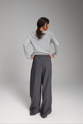 מכנסי קתרין אפורים