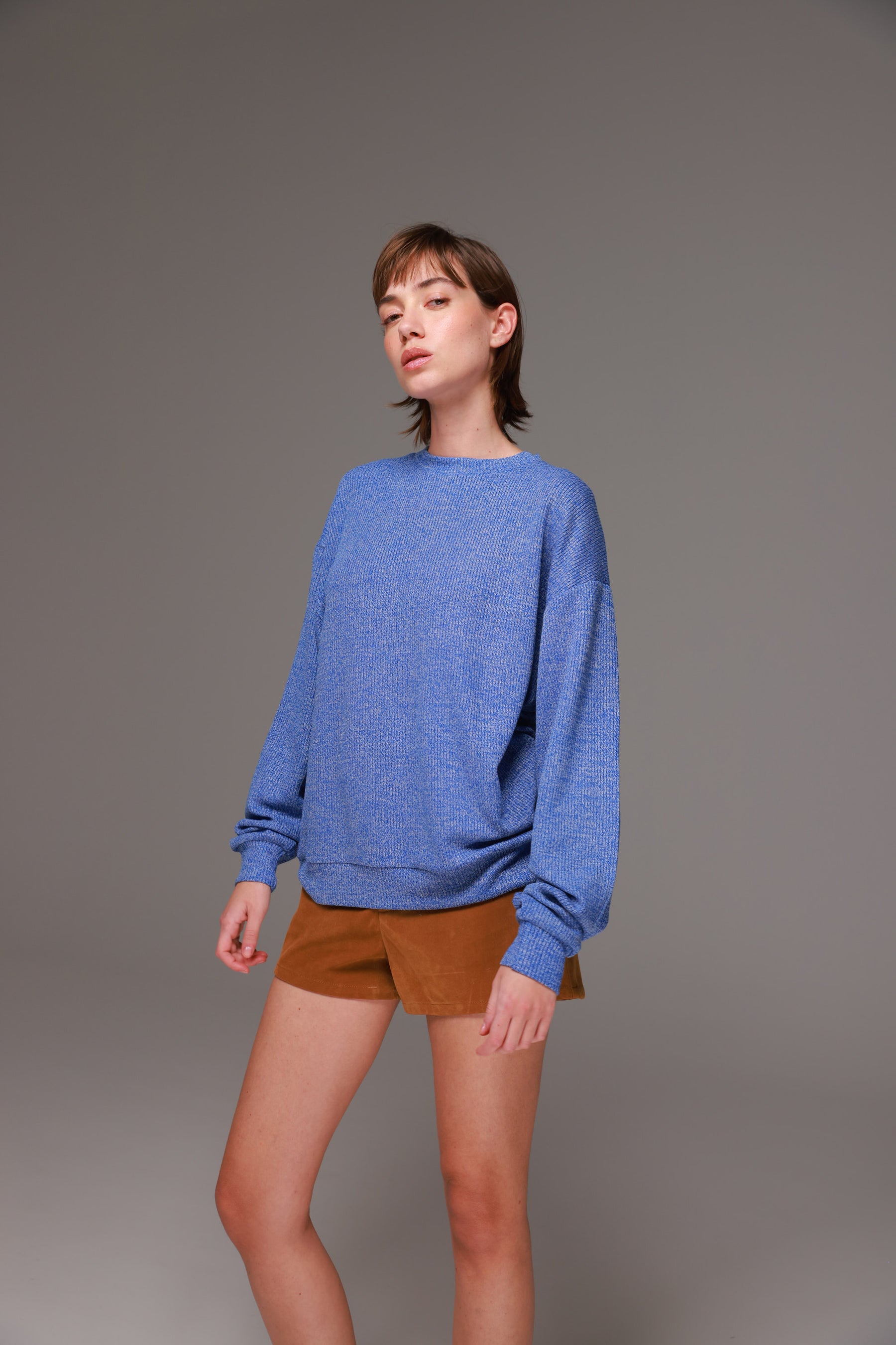 חולצת סריג אמילי כחולה