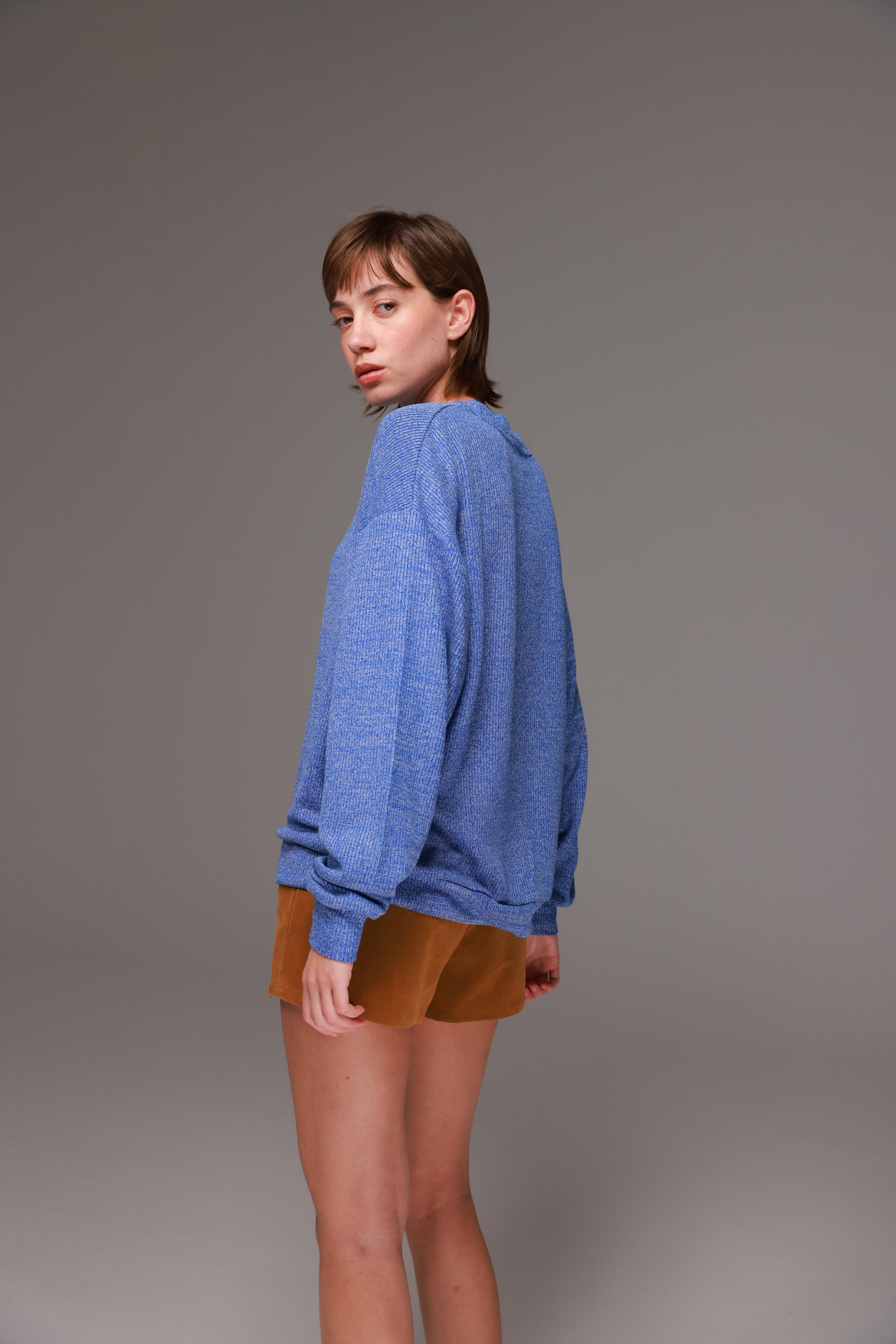 חולצת סריג אמילי כחולה