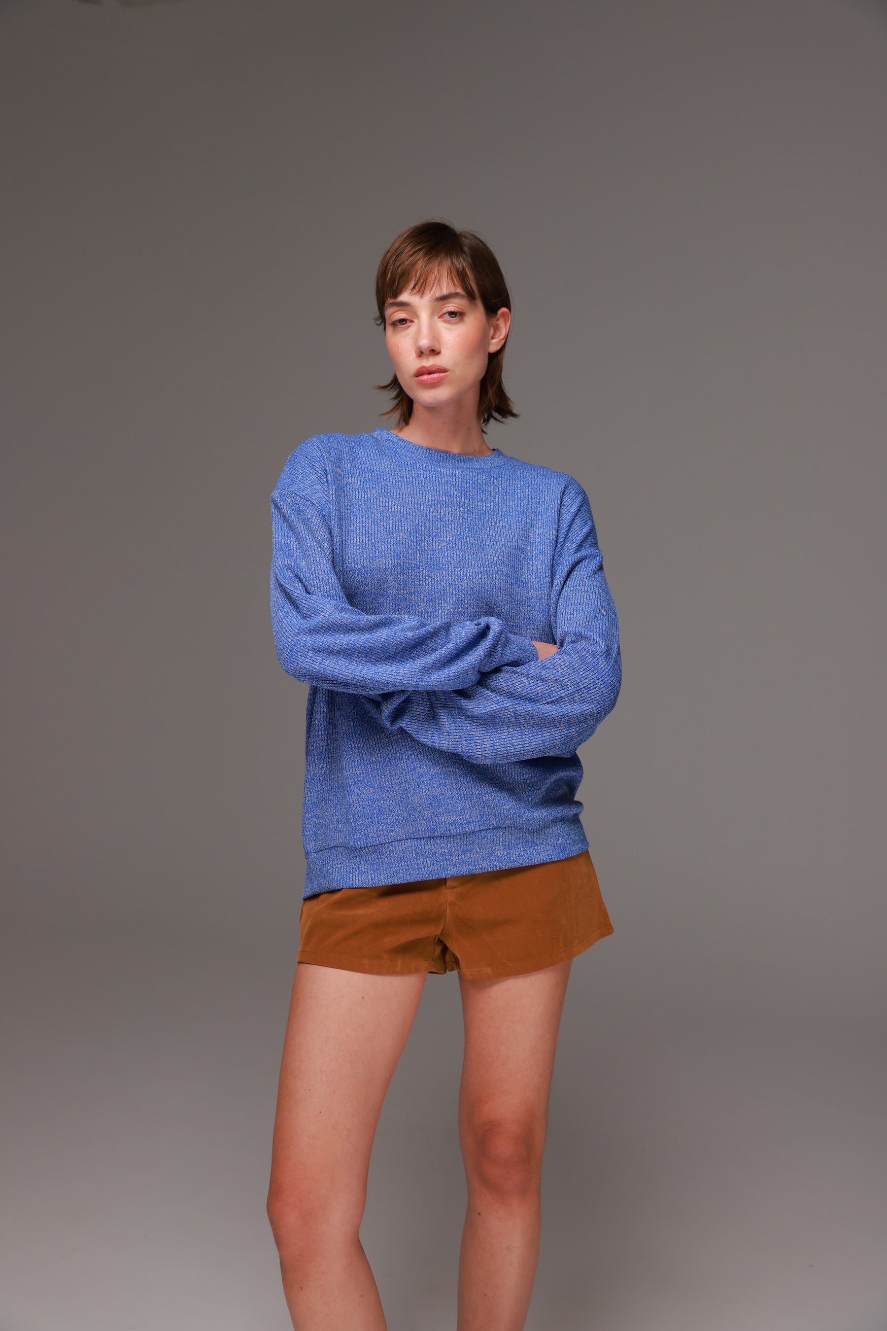 חולצת סריג אמילי כחולה