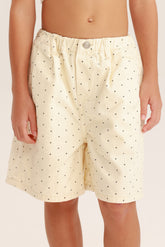 ג'ינס ברמודה קמילה שמנת