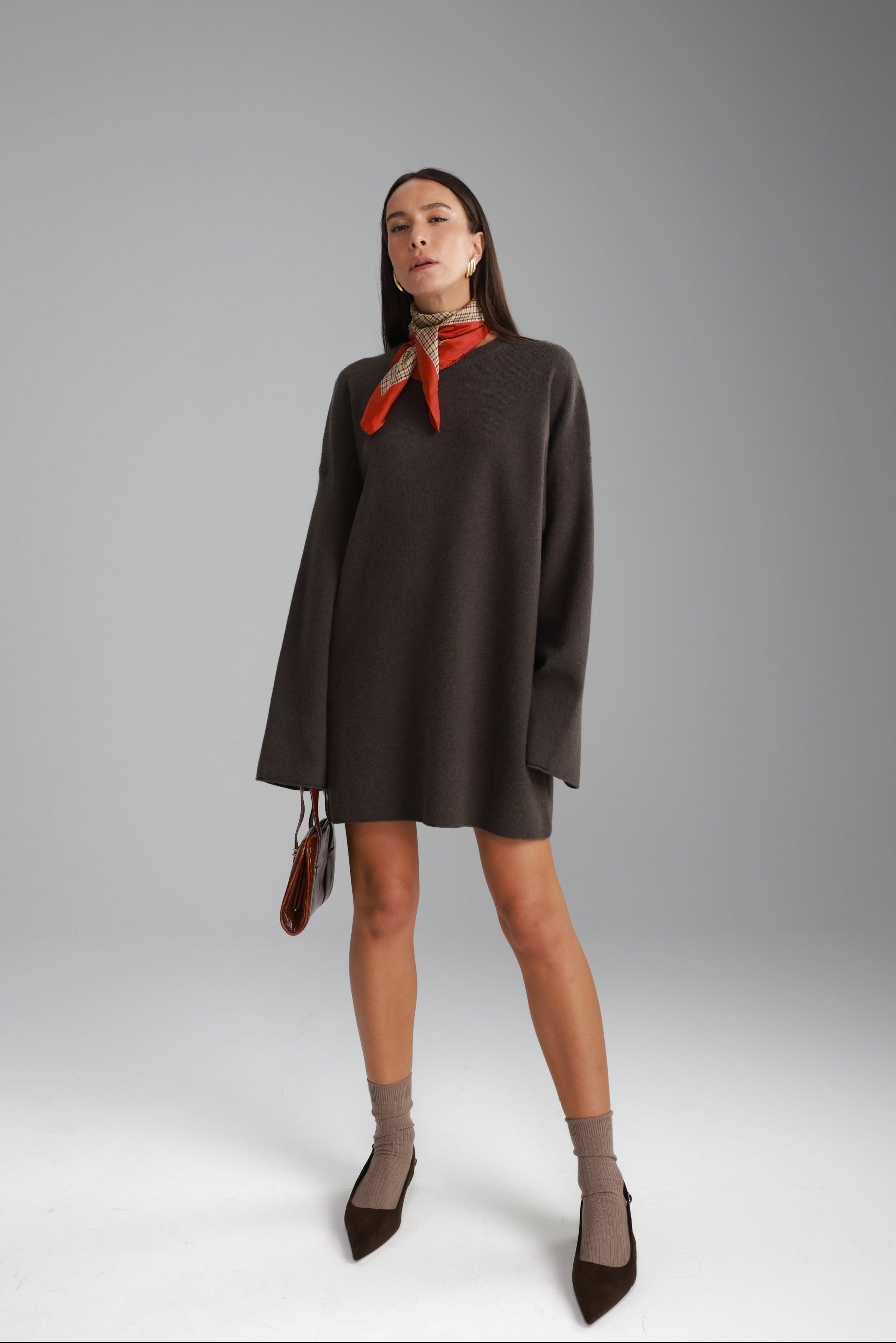 שמלת אנריקה חומה