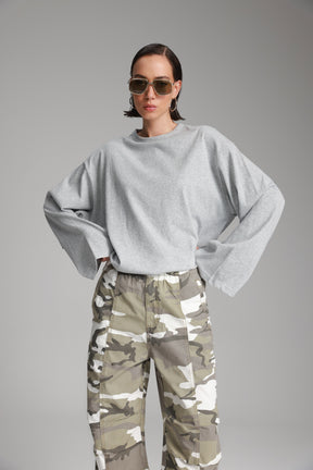 חולצת נדיה אפורה