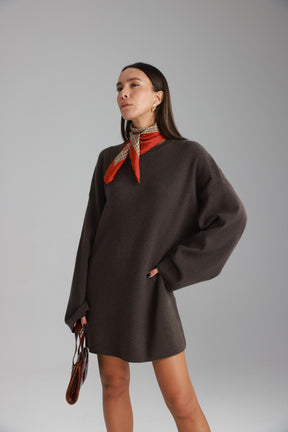 שמלת אנריקה חומה