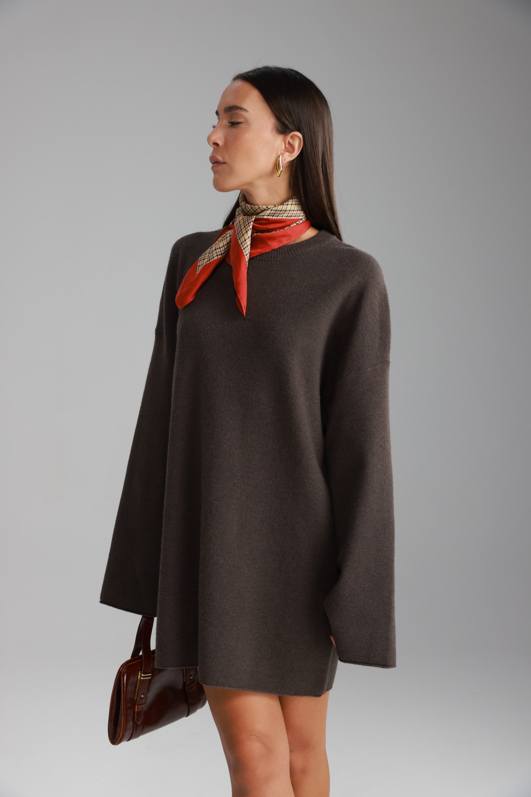 שמלת אנריקה חומה