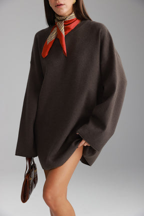 שמלת אנריקה חומה